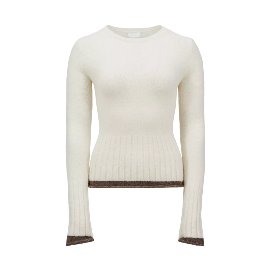 (W) 몽클레르 울 & 알파카 스웨터 화이트 - 24FW((W) Moncler Wool & Alpaca Sweater White - 24FW)