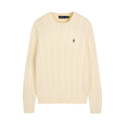 [30%적립] Polo Ralph Lauren Cable Knit Cotton Sweater Natural