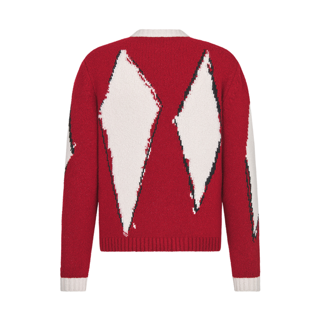 413M648AT777-C380 Dior Peter Doig Sweater Red Wool Blend Intarsia - #2