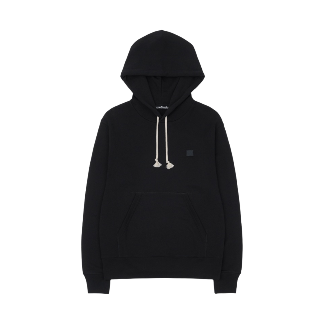 CI0075-900 Acne Studios Fennis Face Hooded Sweatshirt Black