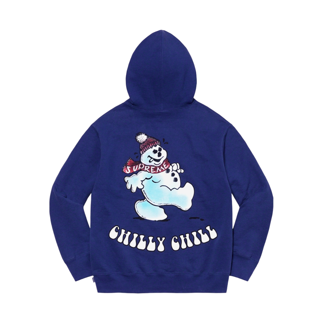 슈프림 스노우맨 후드 스웨트셔츠 다크 로얄 - 21FW