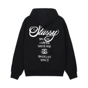 Stussy World Tour Hoodie Black