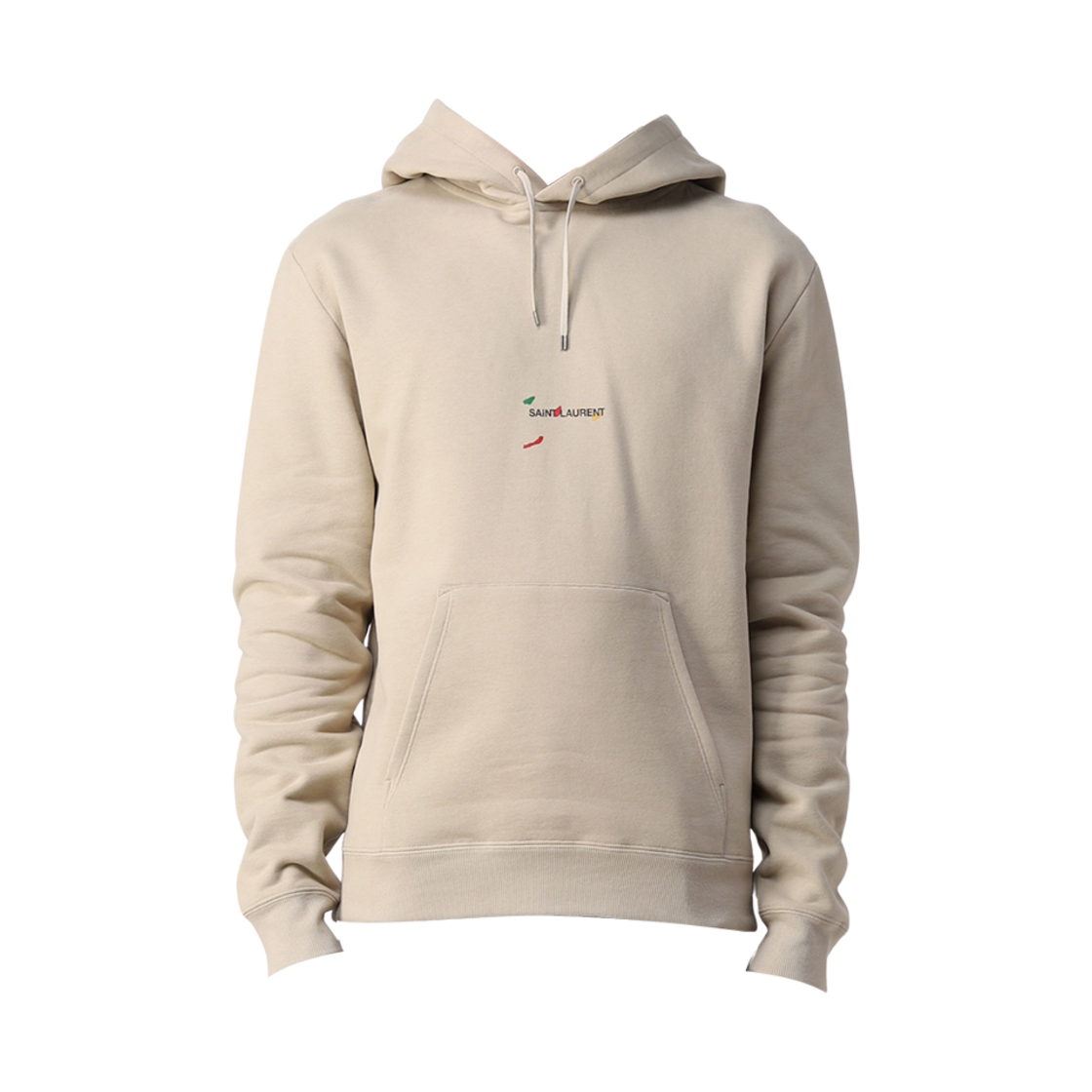 생로랑 아카이브 로고 후드 퍼티(Saint Laurent Archive Logo Hoodie Putty) - 1