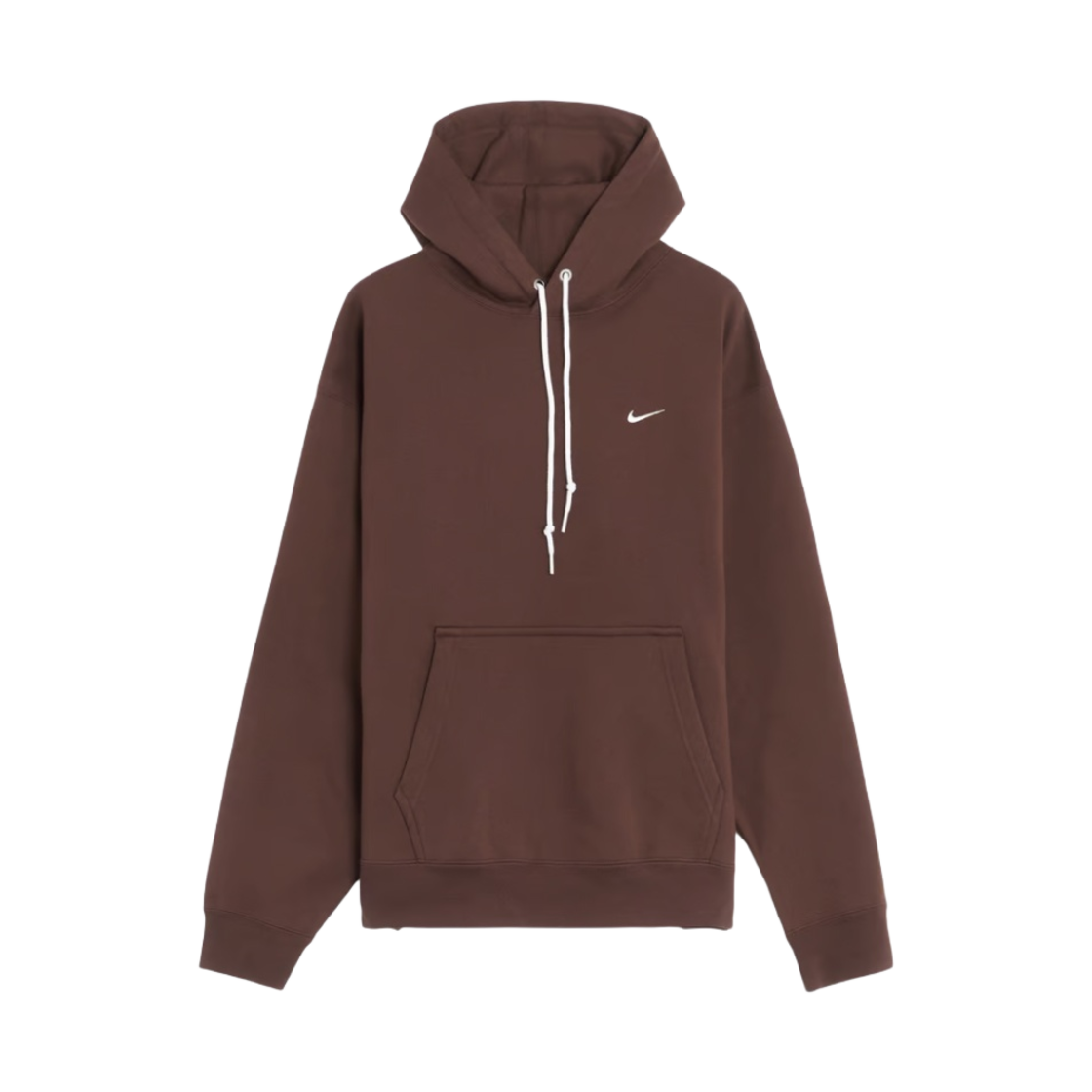 나이키 솔로 스우시 플리스 후드 바로크 브라운 - 아시아(Nike Solo Swoosh Fleece Hoodie Baroque Brown - Asia)