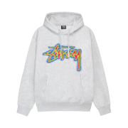 Stussy Stock Thermal Hoodie Ash Heather