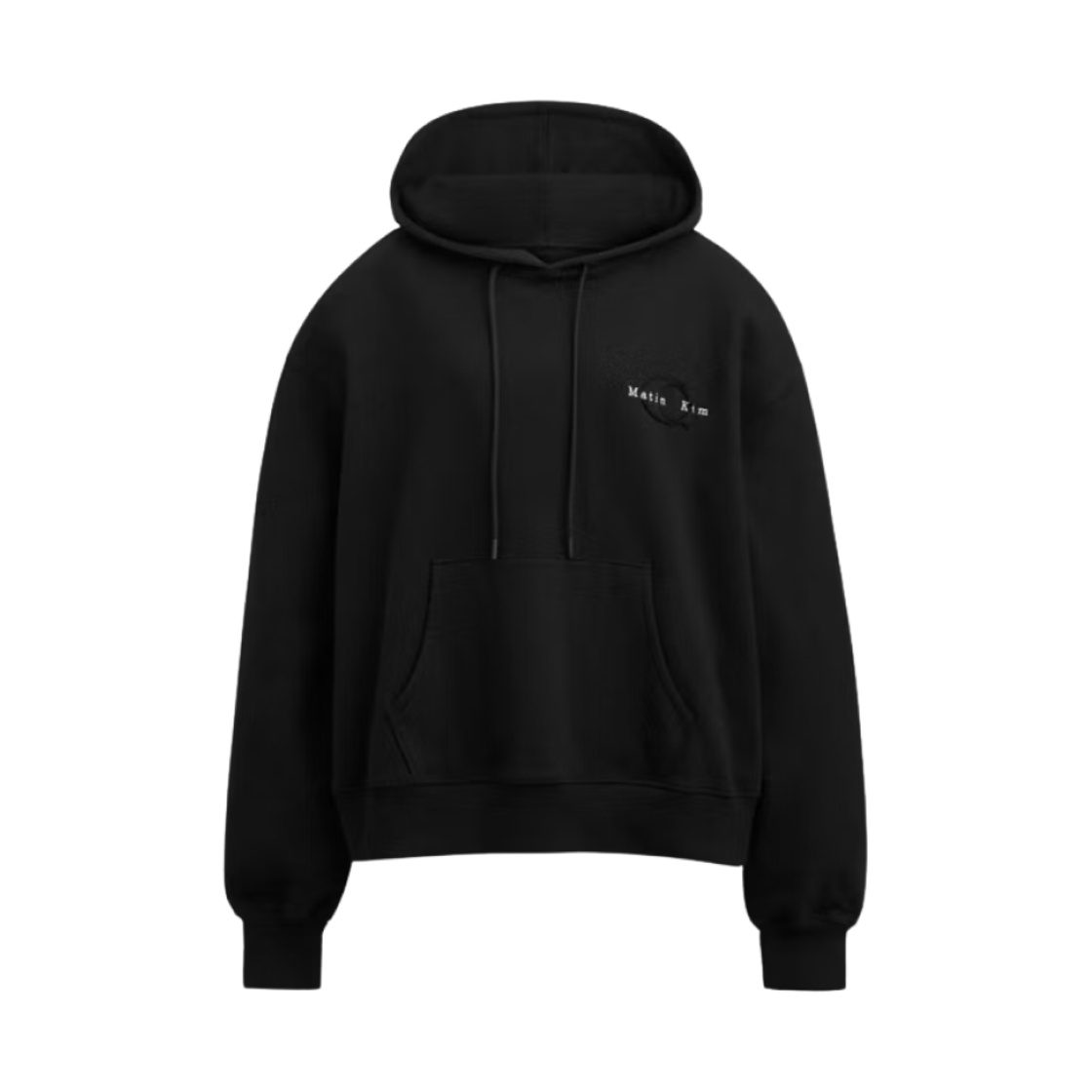 (W) 코치 x 마뗑킴 자수 오버사이즈 후드 블랙((W) Coach x Matin Kim Embroidered Oversized Hoodie Black)