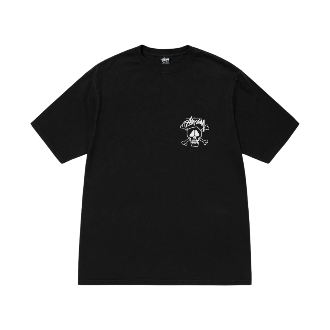 스투시 스컬 & 본즈 피그먼트 다이드 티셔츠 블랙(Stussy Skull & Bones Pigment Dyed T-Shirt Black) - 2