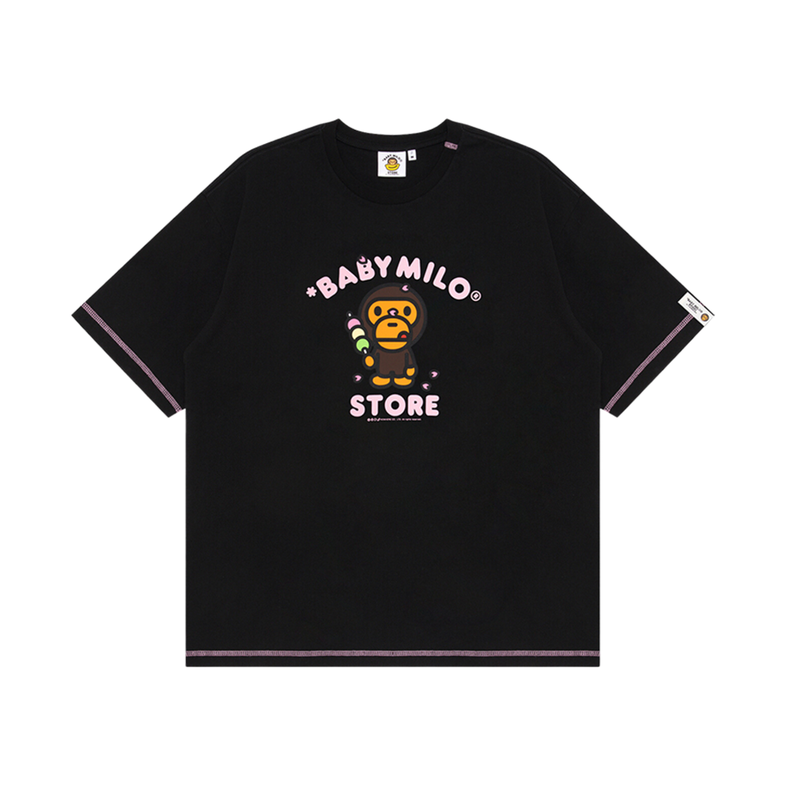 0MXTEW0403XXI (W) BAPE Baby Milo Boxy Fit T-Shirt Black