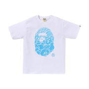 BAPE Abc Sea Surface Camo Ape Head T-Shirt White