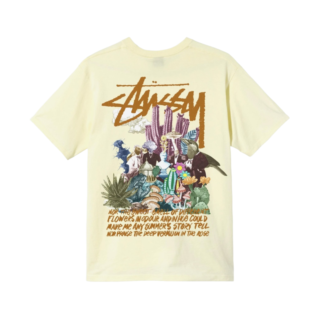 스투시 싸이키델릭 티셔츠 페일 옐로우(Stussy Psychedelic T-Shirt Pale Yellow) - 1