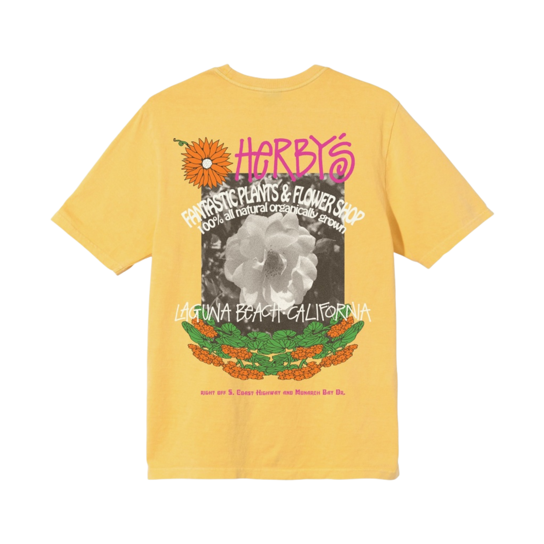 스투시 허비스 다이드 티셔츠 옐로우(Stussy Herby's Dyed T-Shirt Yellow)