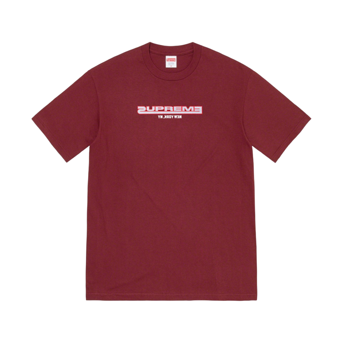 슈프림 커넥티드 티셔츠 버건디 - 21FW(Supreme Connected T-Shirt Burgundy - 21FW) - 1