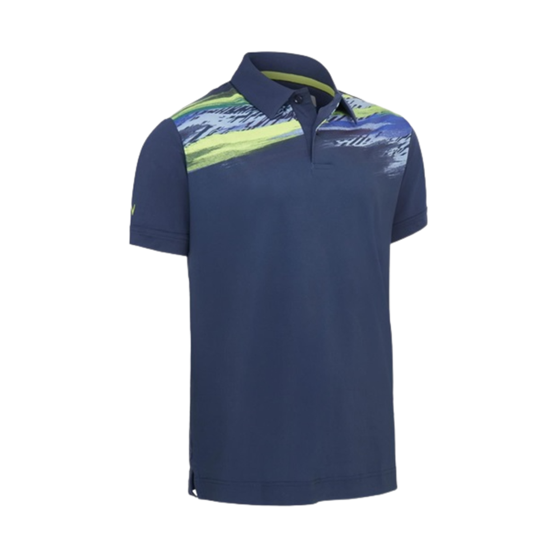 캘러웨이 X 시리즈 액티브 텍스쳐드 프린트 폴로 셔츠 네이비 블레이저(Callaway X Series Active Textured Print Polo Shirt Navy Blazer)