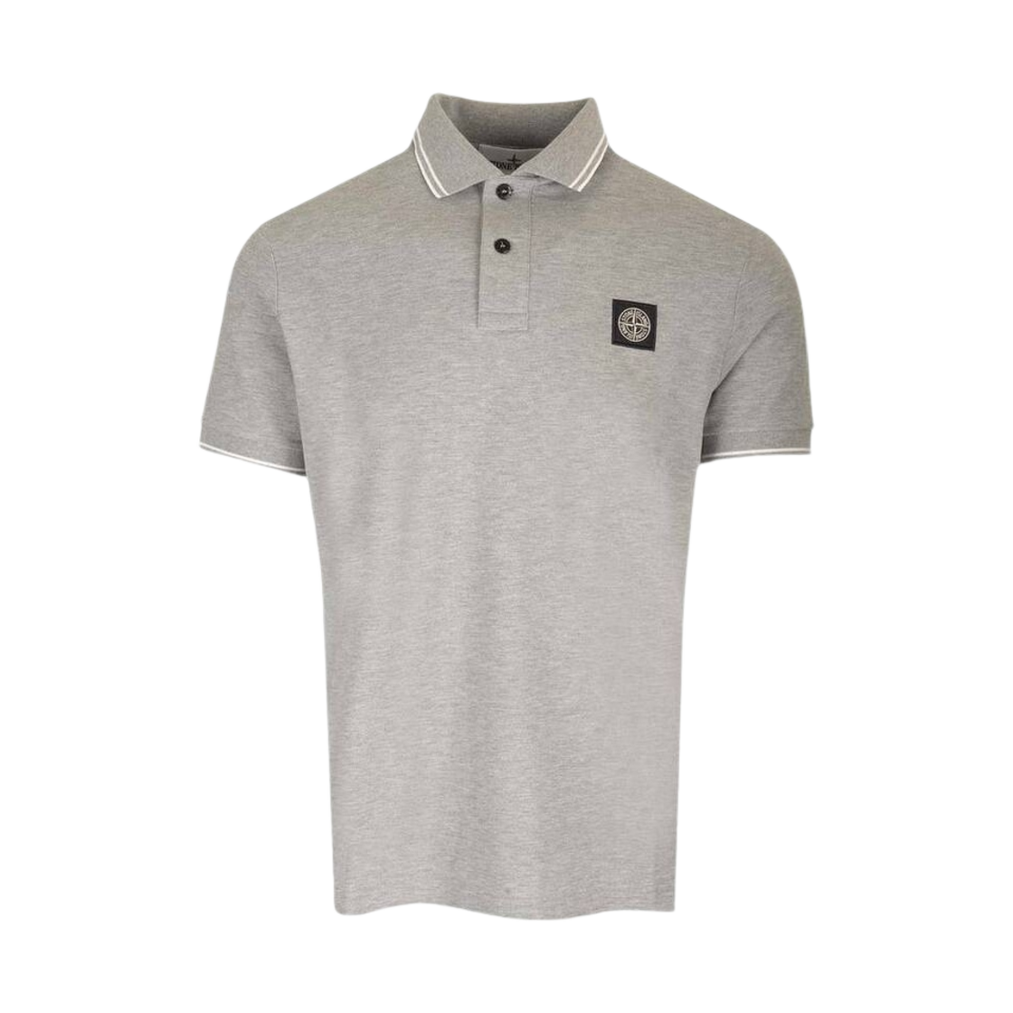 80152SC18-A0M64 Stone Island 2SC18 Stretch Cotton Pique Short Sleeve Polo Shirt Dust Melange - 24SS