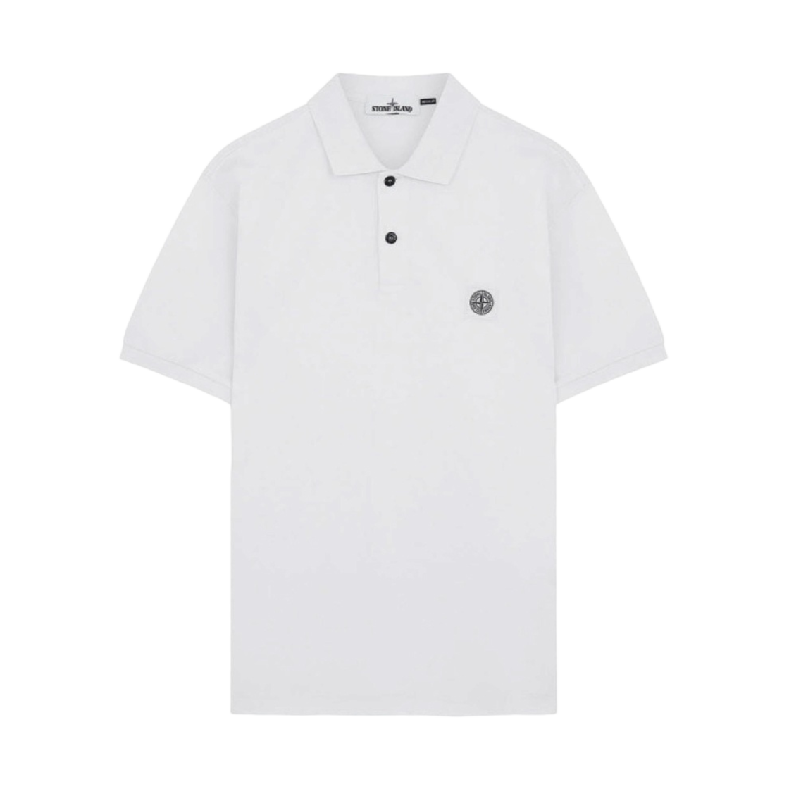 스톤 아일랜드 22R39 코튼 피케 폴로 셔츠 화이트 - 21SS(Stone Island 22R39 Cotton Pique Polo Shirt White - 21SS)