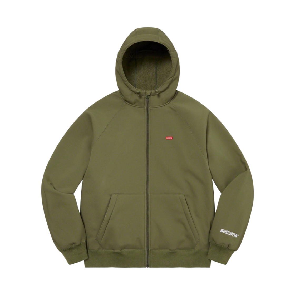 슈프림 윈드스토퍼 집업 후드 스웨트셔츠 다크 올리브 - 22FW(Supreme Windstopper Zip Up Hooded Sweatshirt Dark Olive - 22FW) - 1
