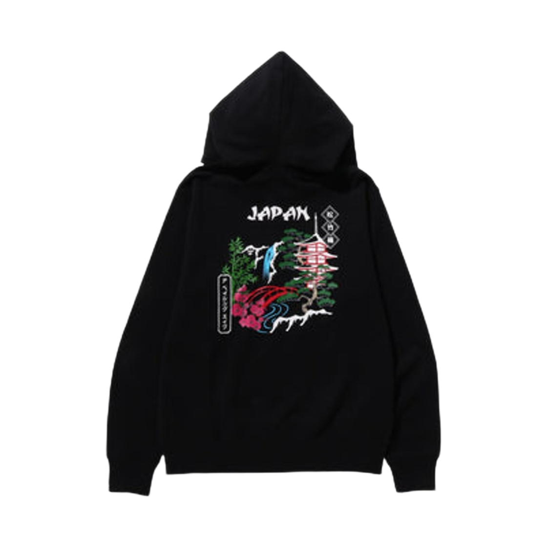 베이프 재팬 수베니어 풀 집업 후드 블랙(BAPE Japan Souvenir Full Zip Hoodie Black) - 2