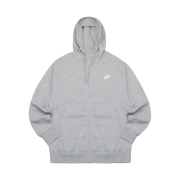 Nike NSW Club Fleece Full Zip Hoodie Dark Grey Heather - US/EU