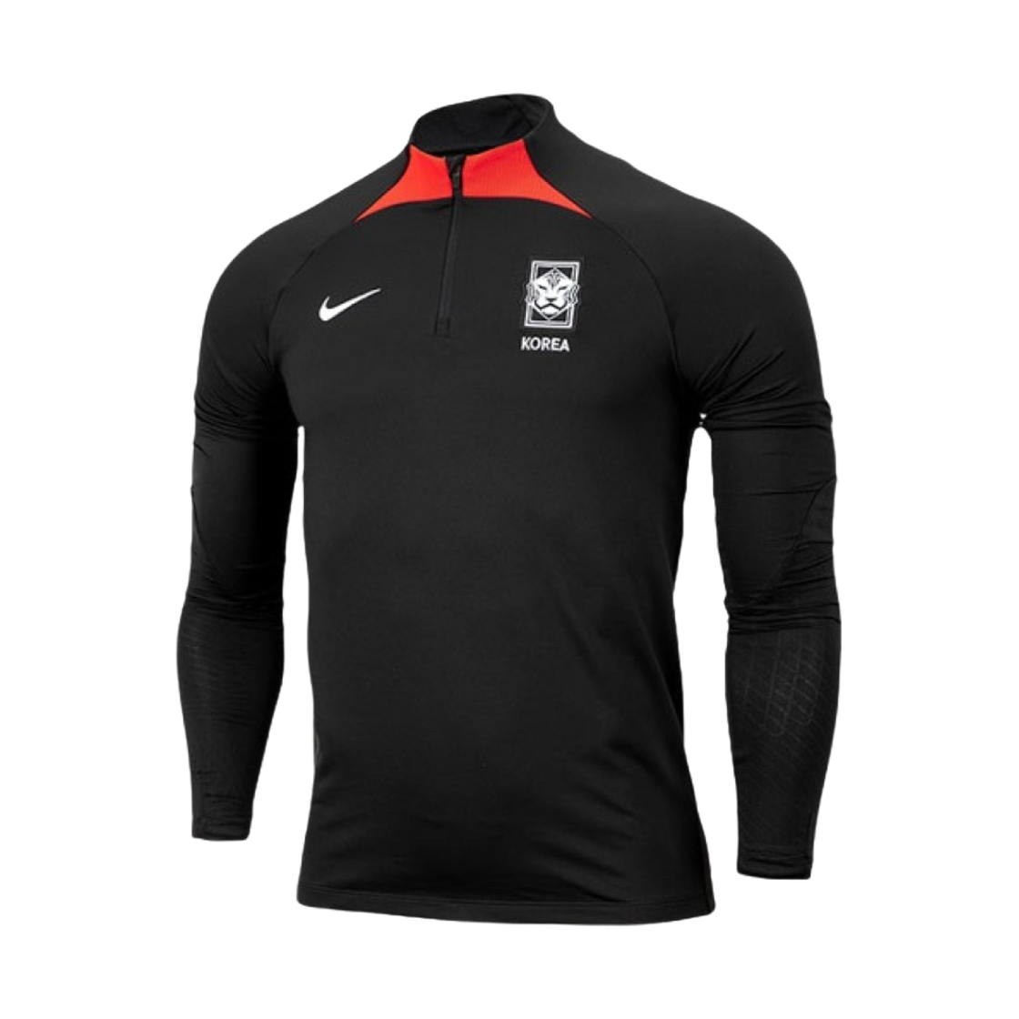 나이키 코리아 스트라이크 드라이핏 사커 드릴 탑 블랙 - 아시아(Nike Korea Strike Dri-Fit Soccer Drill Top Black - Asia)