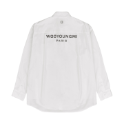 Wooyoungmi Cotton Back Logo Shirt White - 24SS
