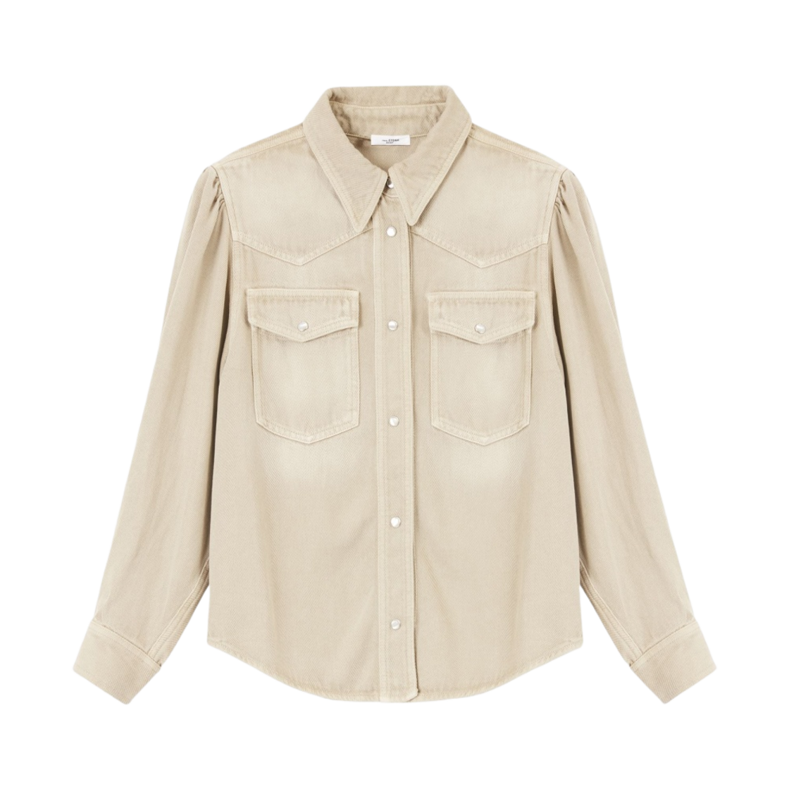 (W) 이자벨 마랑 타히슬리 데님 셔츠 에크루 - 22SS((W) Isabel Marant Tahisli Denim Shirts Ecru - 22SS) - 1