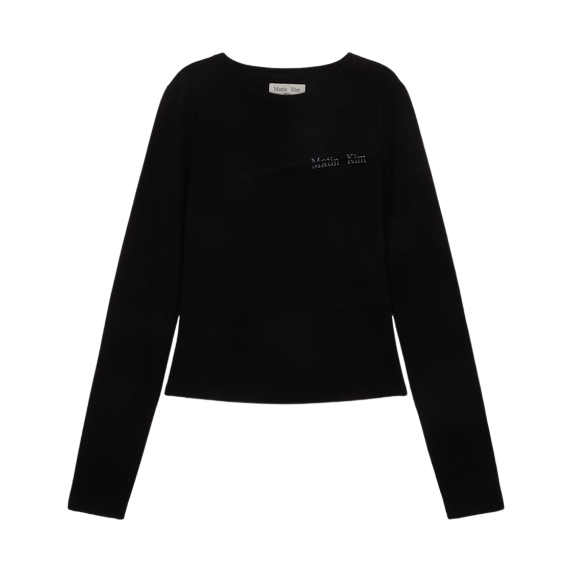 (W) 마뗑킴 슬릿 핀턱 포인트 탑 블랙