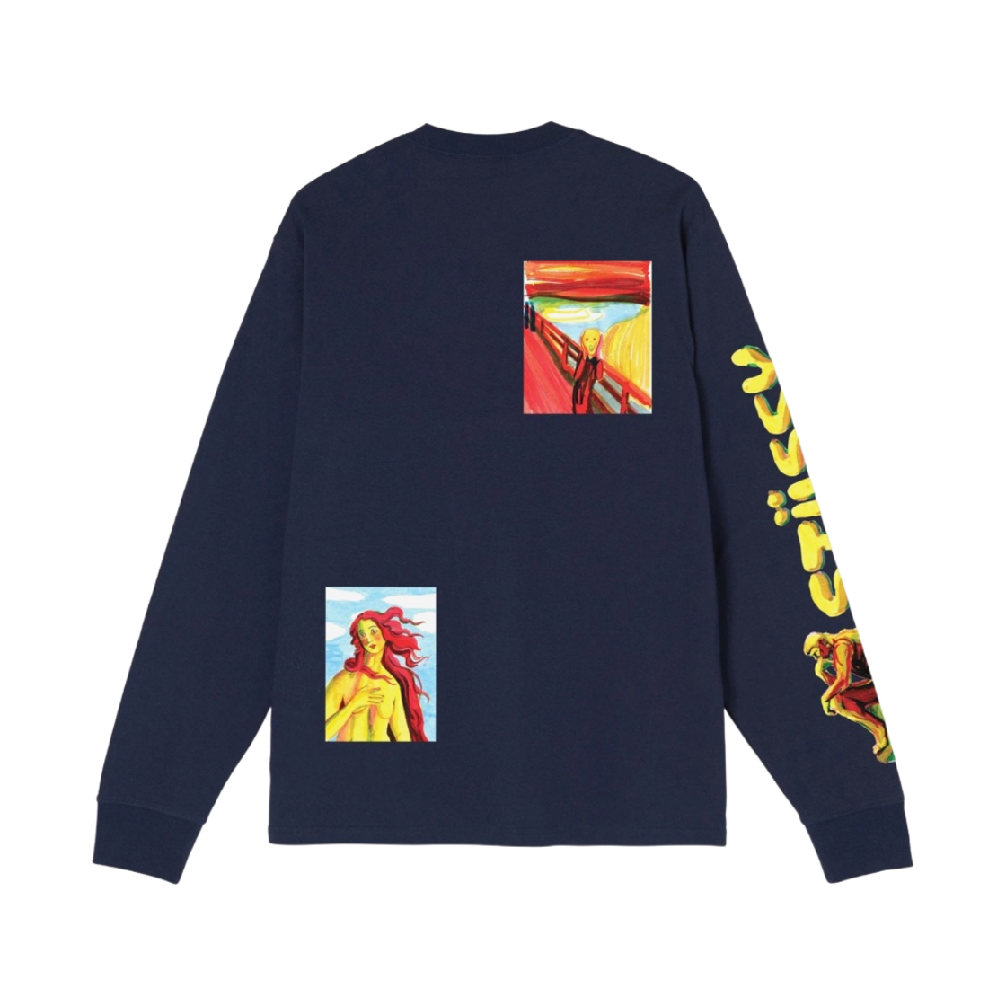 스투시 갤러리 롱슬리브 티셔츠 네이비(Stussy Gallery LS T-Shirt Navy) - 2