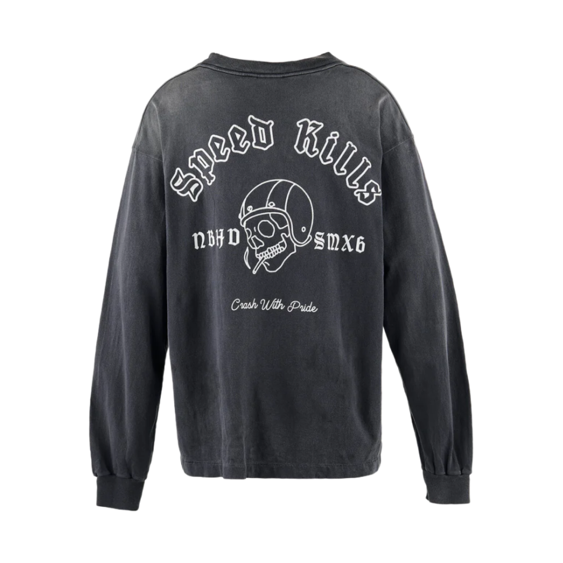 25119SMN-CSM05S/HR8-0000-C72 Neighborhood x Saint Mxxxxxx STHD Speed Kills L/S T-Shirt Black - 25SS