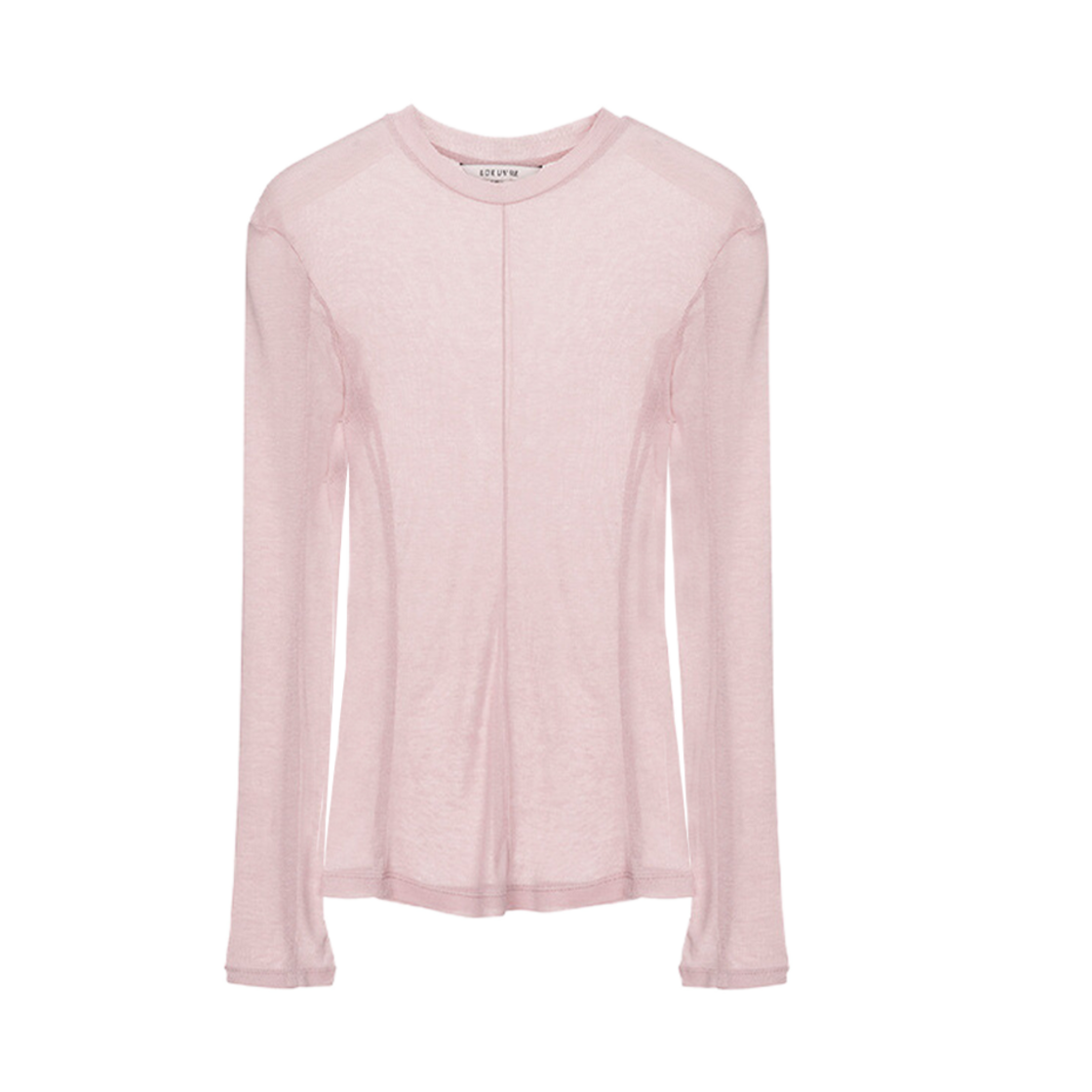 (W) 루에브르 시스루 저지 탑 라이트 핑크((W) Loeuvre See Through Jersey Top Light Pink)