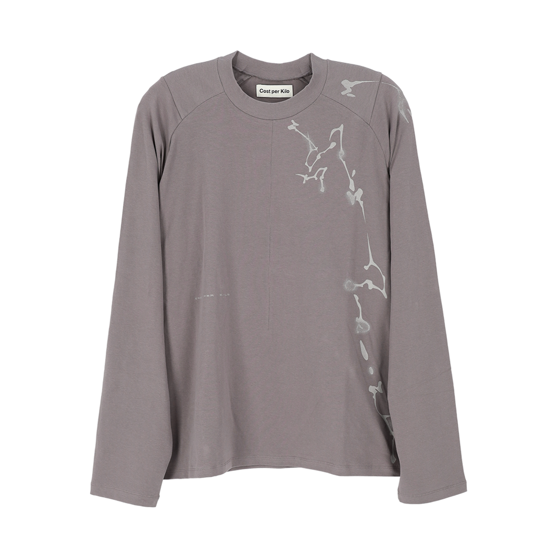 코스트퍼킬로 스플레터 롱슬리브 티셔츠 그레이