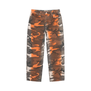 Stussy Spray Dye Big OL' Jeans Orange Camo