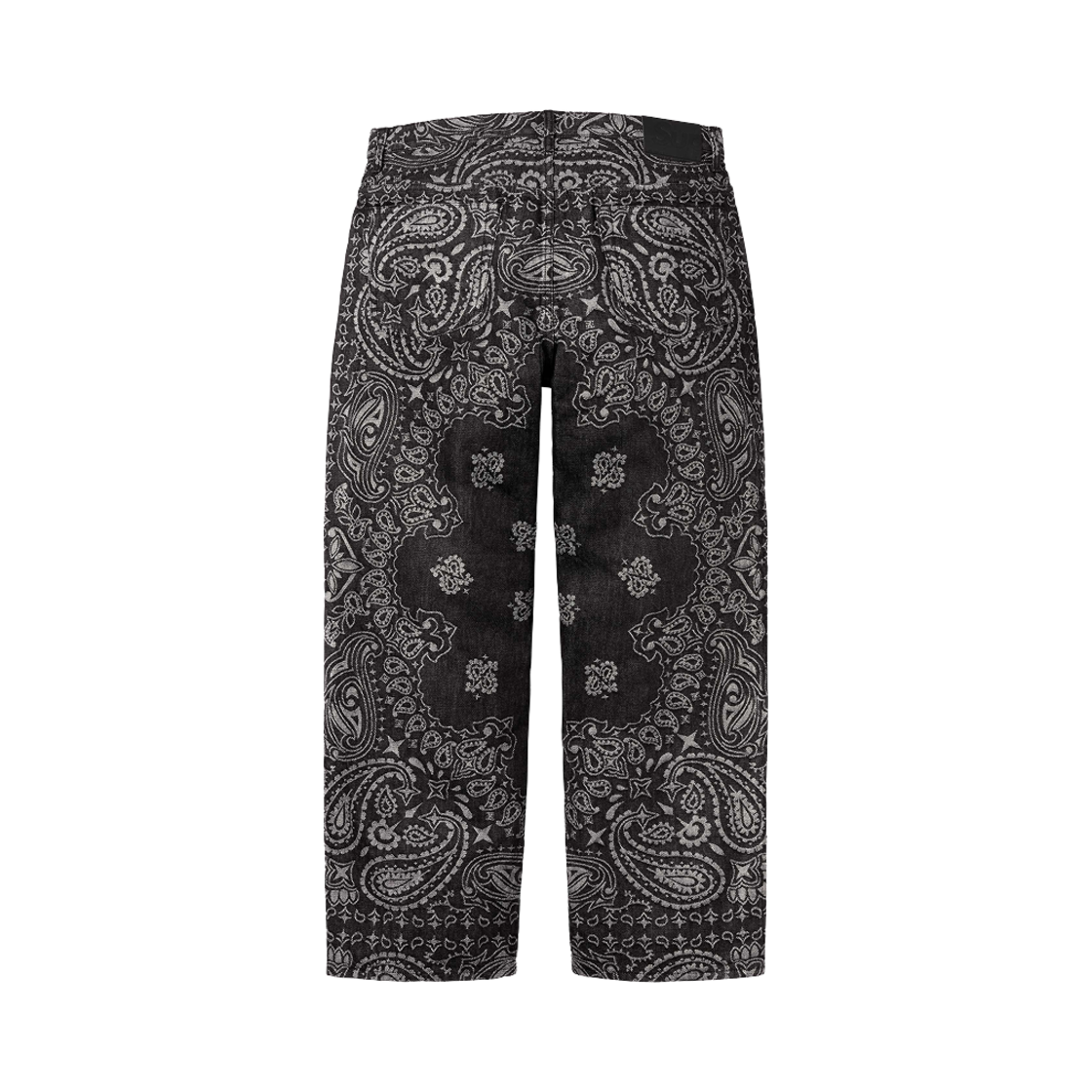 Supreme Bandana Jacquard Baggy Jean 34黒 슈프림 반다나 자카드 배기