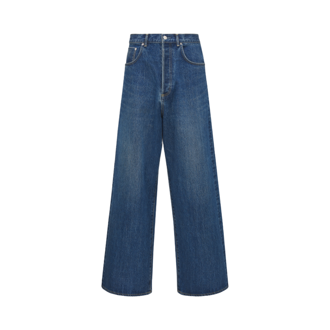 디올 코튼 데님 크리스찬 디올 꾸뛰르 엑스트라 와이드 진 블루