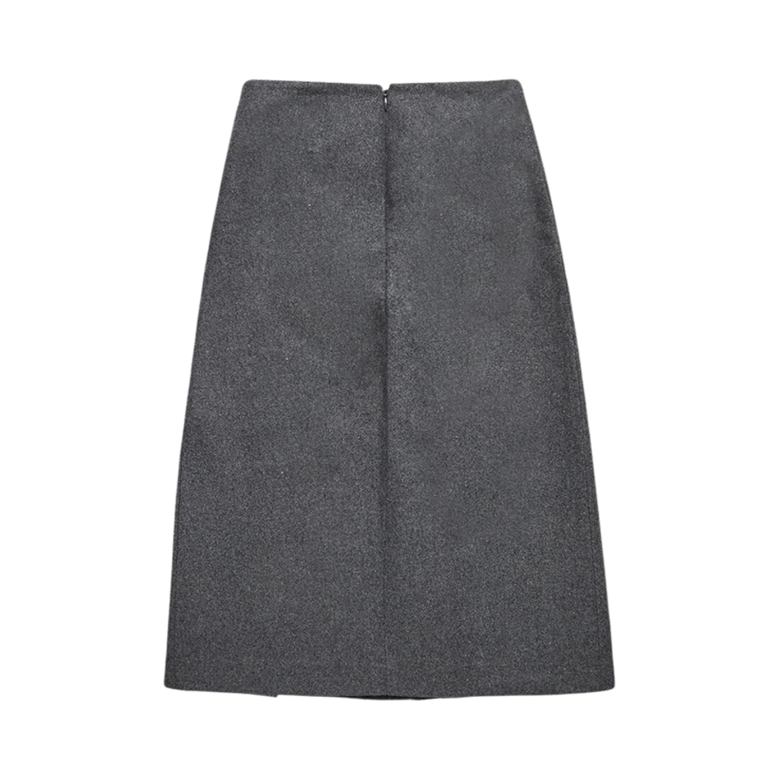 (W) 던스트 벨티드 플리츠 롱 스커트 멜란지 그레이((W) Dunst Belted Pleats Long Skirt Melange Grey) - 2