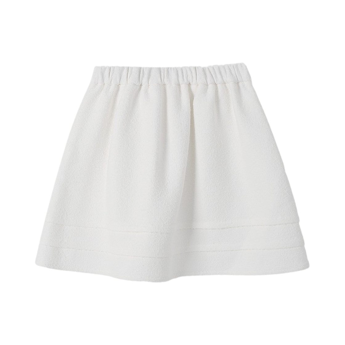 P0000BOL Tannat Boucle Flouncy Skirt White