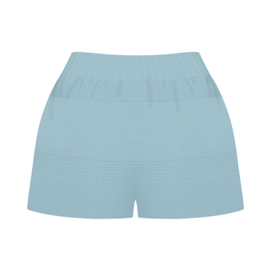 쥬키프 코튼 텍스쳐드 미니 쇼츠 블루(Juukiff Textured Mini Shorts In Cotton Faded Blue)