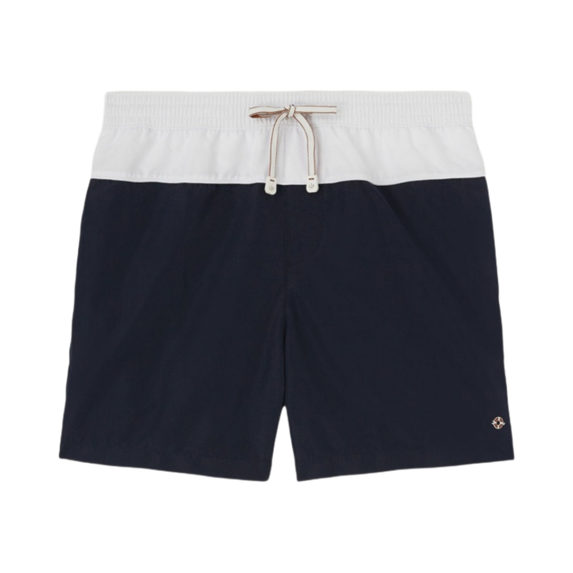 FAM8894-B2WB Loro Piana Ketch Shorts Dark Sea Optical White