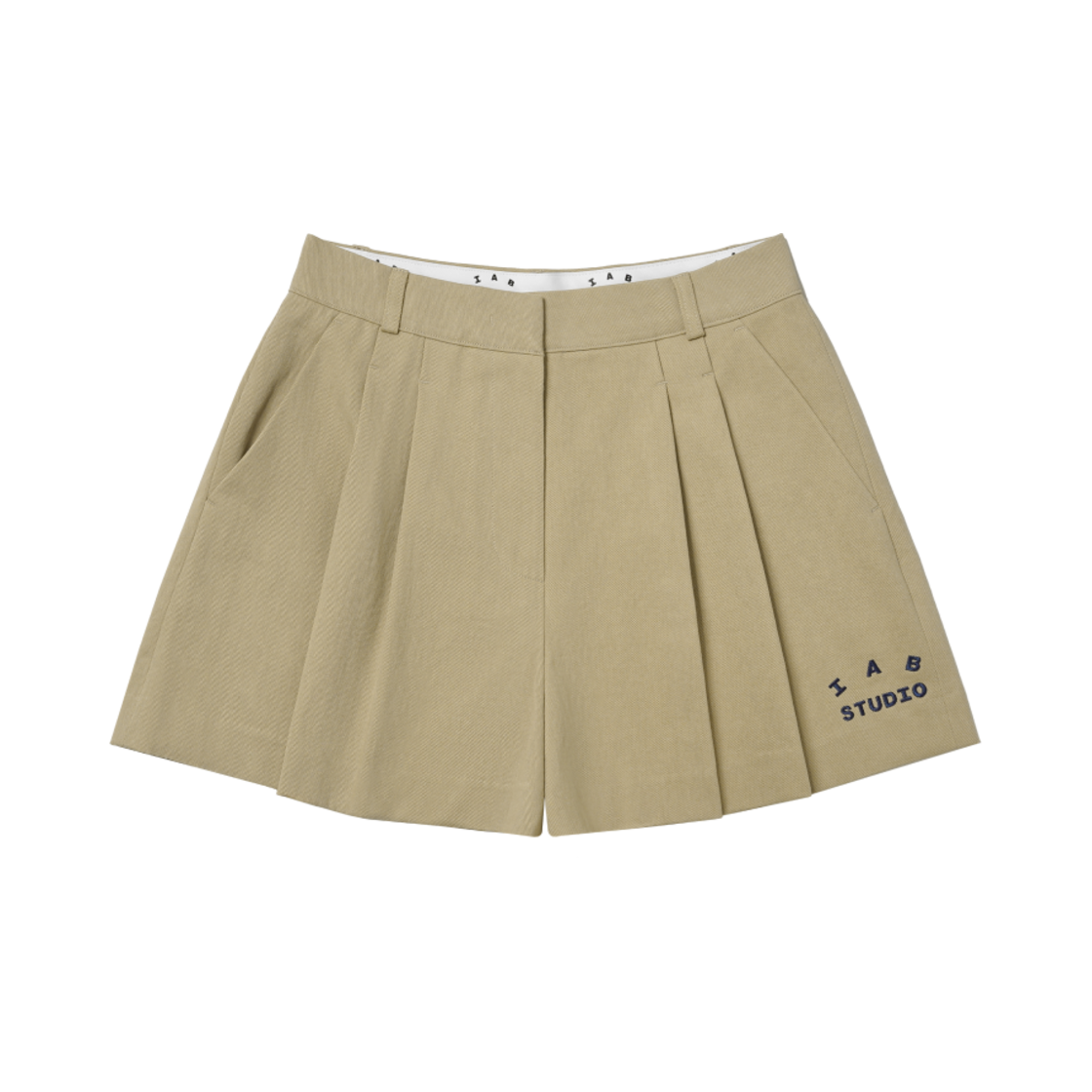 (W) 아이앱 스튜디오 치노 쇼츠 베이지((W) IAB Studio Chino Shorts Beige)