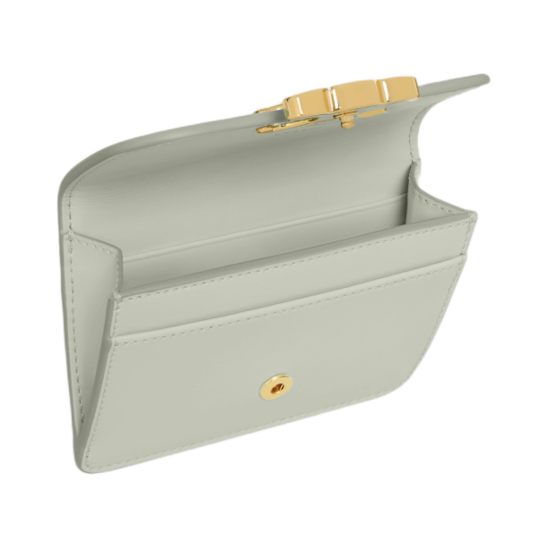 셀린느 카드 홀더 플랩 트리옹프 샤이니 카프스킨 라이트 클레이(Celine Card Holder with Flap Triomphe in Shiny Calfskin Light Clay) - 4