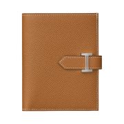 Hermes Bearn Compact Wallet Epsom & Palladium Gold