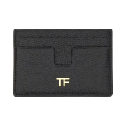 Tom Ford Leather TF Card Holder Black