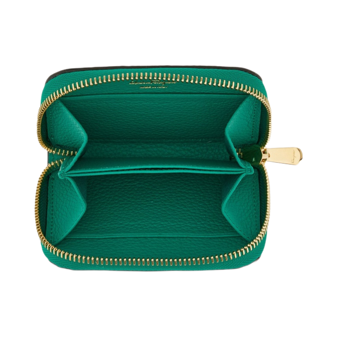 페라가모 간치니 집 어라운드 크레딧 카드 홀더 에메랄드(Ferragamo Gancini Credit Card Holder Zip Around Emerald) - 3