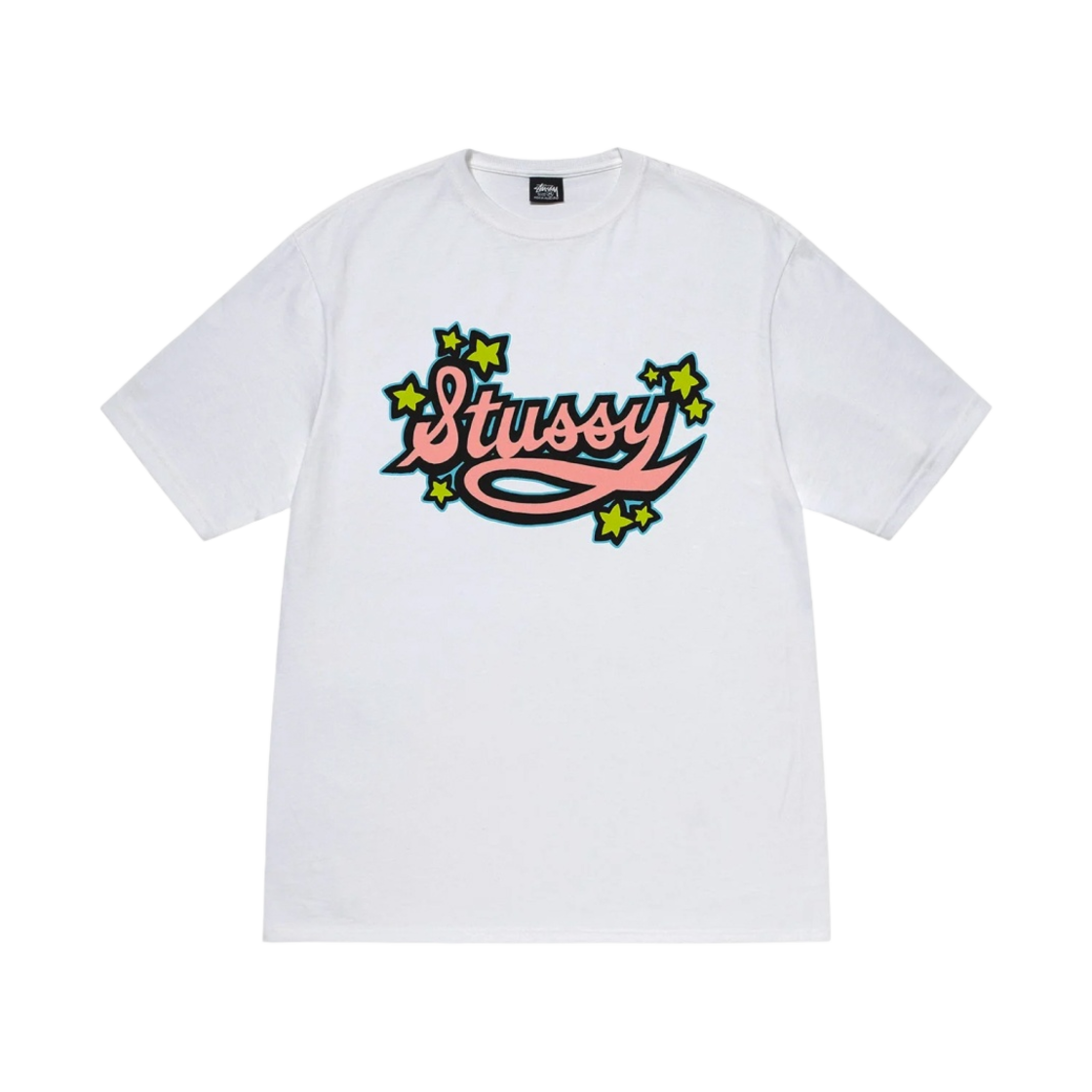스투시 스타 스크립트 티셔츠 화이트(Stussy Star Script T-Shirt White) - 1