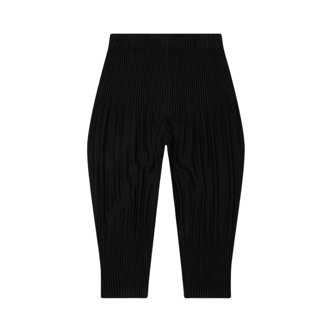 JF553-15 Homme Plisse Issey Miyake Cropped Pleated Pants Black