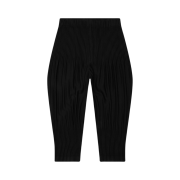 Homme Plisse Issey Miyake Cropped Pleated Pants Black
