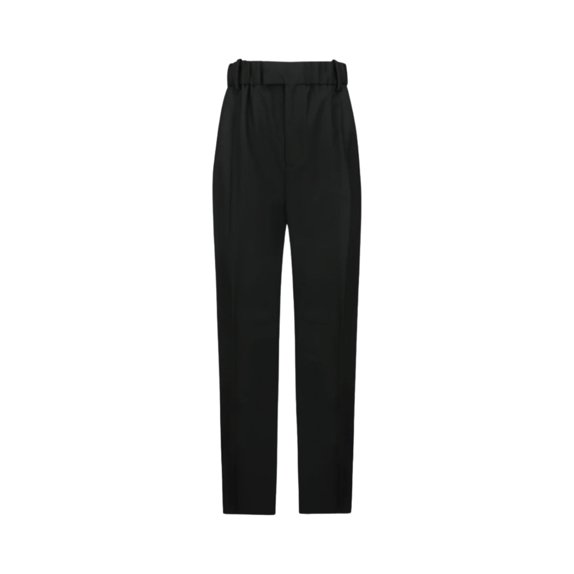 (W) 보테가 베네타 라이트 울 와이드 레그 팬츠 블랙((W) Bottega Veneta Light Wool Wide Leg Pants Black)