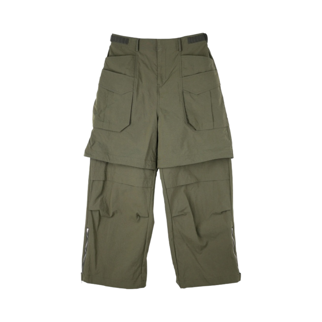 준지 나일론 디테처블 카고 팬츠 카키 - 24SS(Juun.J Nylon Detachable Cargo Pants Khaki - 24SS)