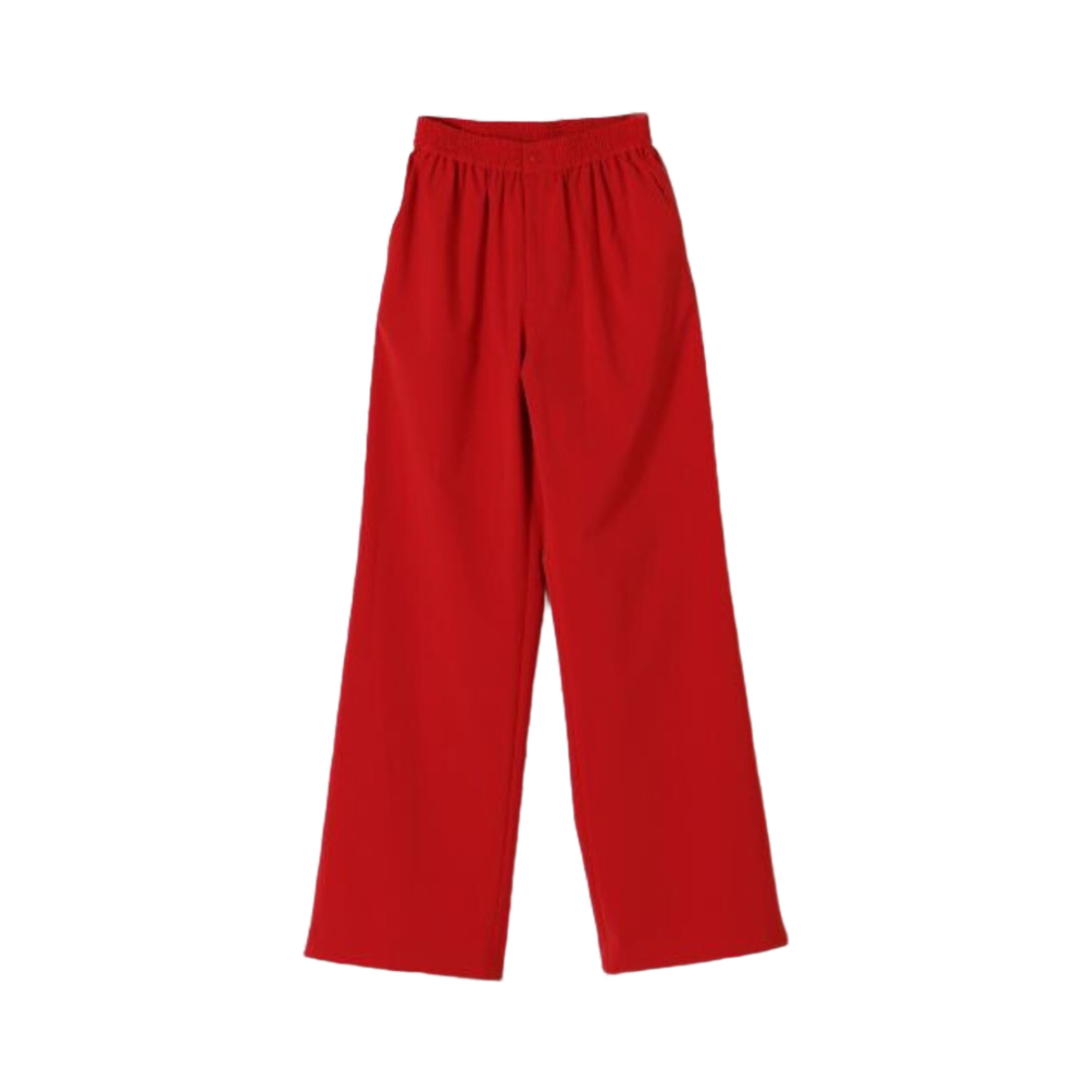 (W) 하이크 스트레치 와이드 레그 팬츠 레드((W) Hyke Stretch Wide Leg Pants Red)