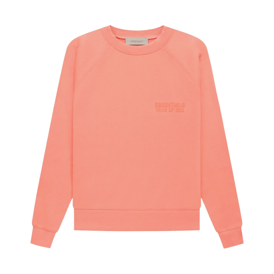 에센셜 크루넥 스웨트셔츠 코랄 - 22FW