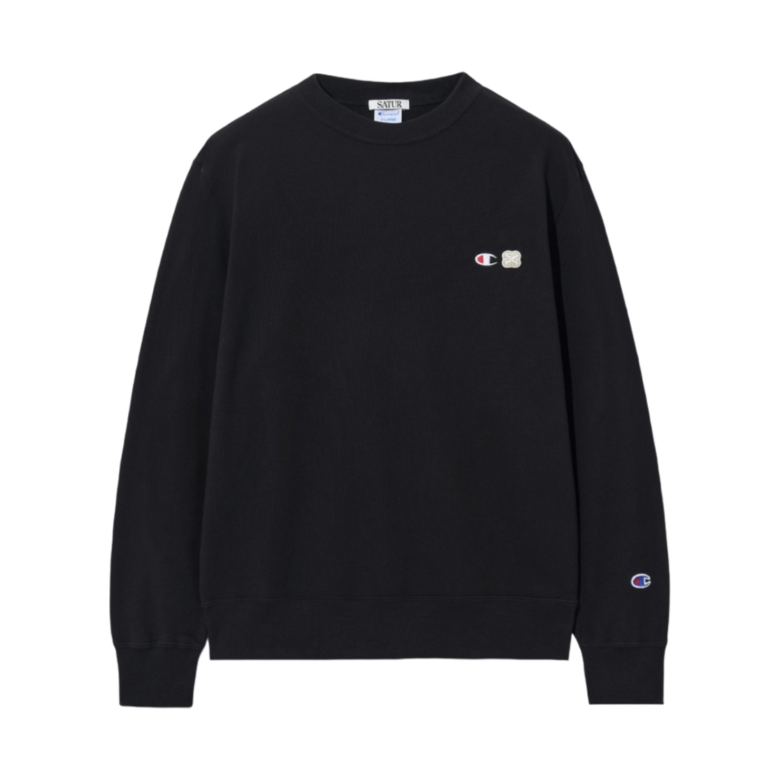 챔피온 x 세터 프렌치 테리 크루넥 스웨트셔츠 클래식 블랙